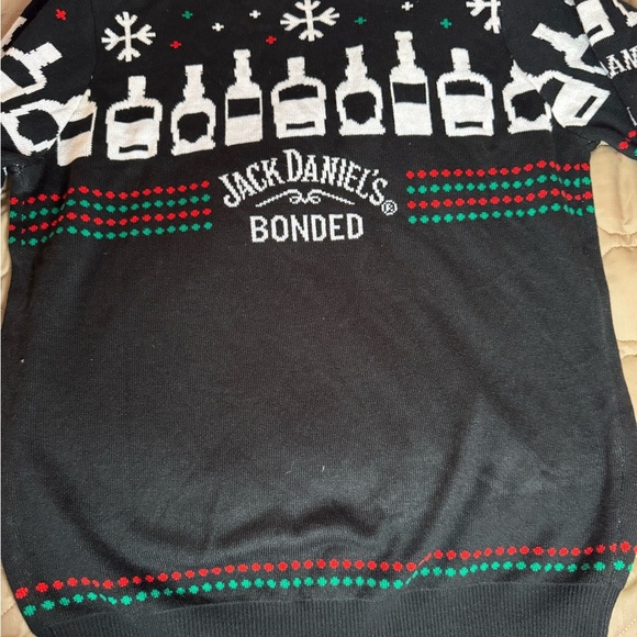 Jack Daniels Bonded Gentleman Jack Knit Holiday Sweater Men's Size L Christmas - Picture 9 of 16